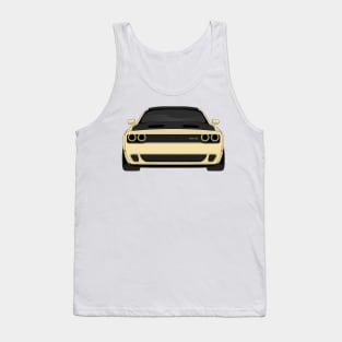 DODGE HELLCAT FRONT CREAM Tank Top